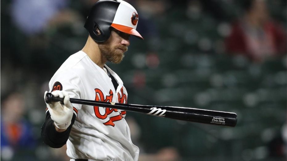 chris davis hitless. baseball blog